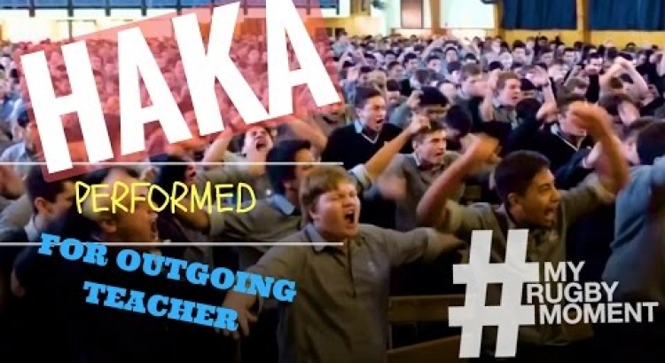 Emotional school Haka for retiring counsellor | #MyRugbyMoment