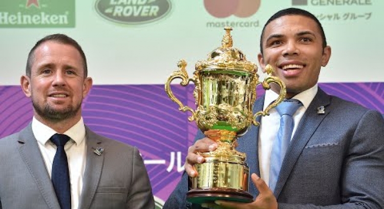 Habana and Williams take Webb Ellis Cup to Japan
