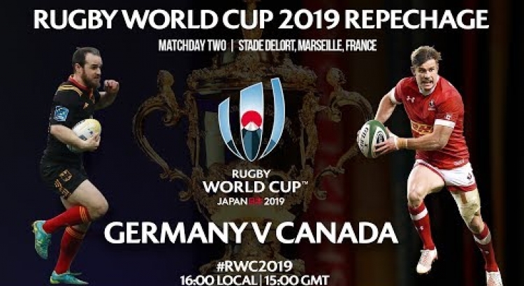 It’s Canada v Germany at the Rugby World Cup 2019 repechage in Marseille #RWC2019