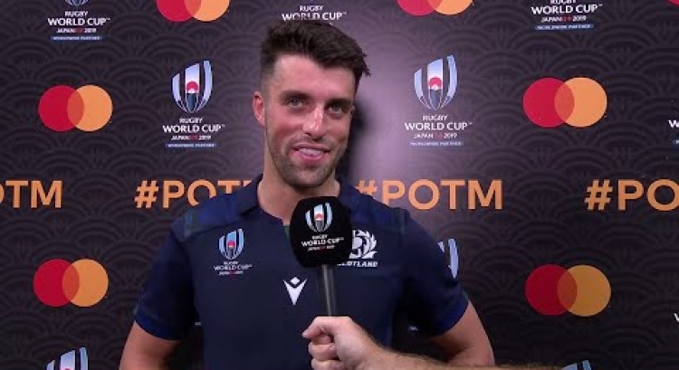 Adam Hastings wins Mastercard Player of the Match for Scotland