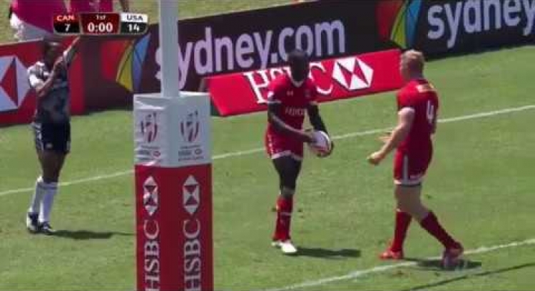 Jordan scores first HSBC World Rugby Sevens Series try
