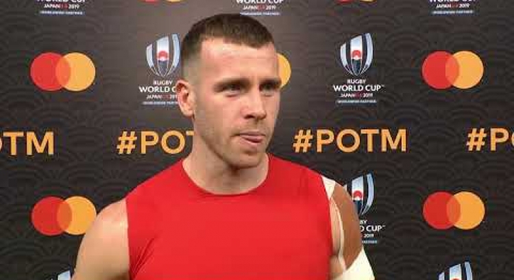 Gareth Davies wins Mastercard Player of the Match for Wales
